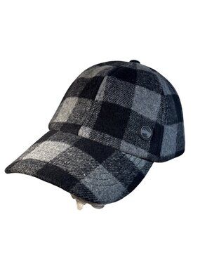 Buffalo Plaid Hat Adjustable Black & Gray Wind River Lumberjack Dad Outdoor RV